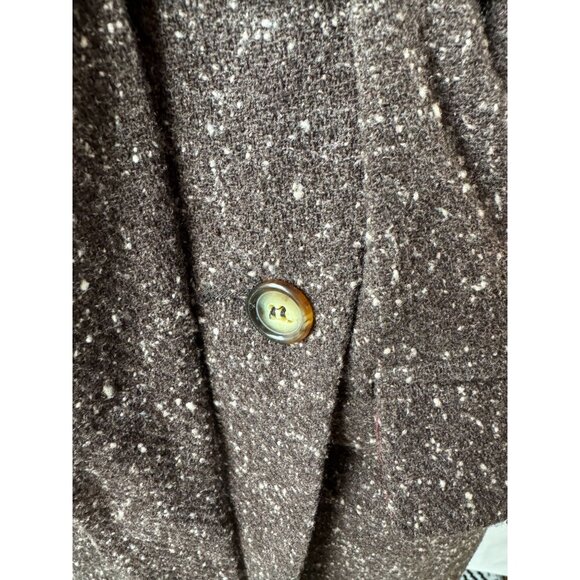 A.B.S. USA Womens Brown Belted Wool-Blend Jacket Size 8 - Picture 10 of 16